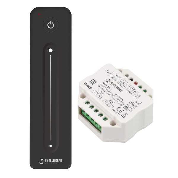 INTELLIGENT ARLIGHT Диммер SMART-SET-TRIAC-601-72-DIM-PD-IN Black (230V, 1x1.5A, ПДУ LINE, TY, 2.4G)
