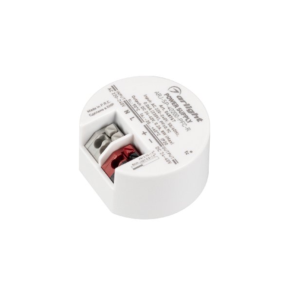 Блок питания ARJ-SP-40200-PFC-R (8W, 24-40V, 200mA) (Arlight, IP20 Пластик, 5 лет)