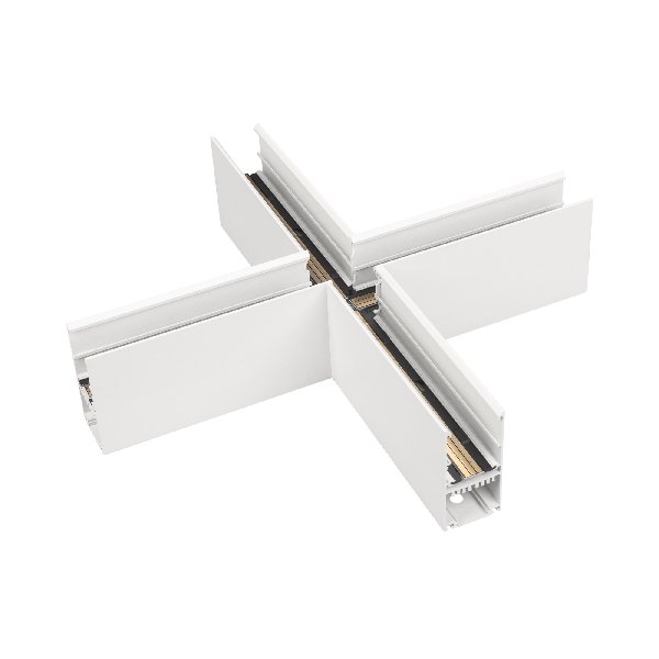 Коннектор крестовой MAG-CON-4592-X90 (WH) (Arlight, IP20 Металл, 5 лет)