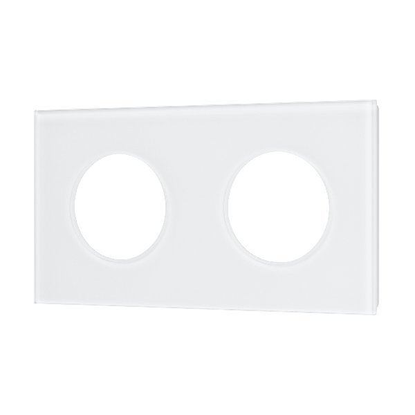 Рамка стеклянная FRM-GLARE-GC-2-WH (Arlight, -)