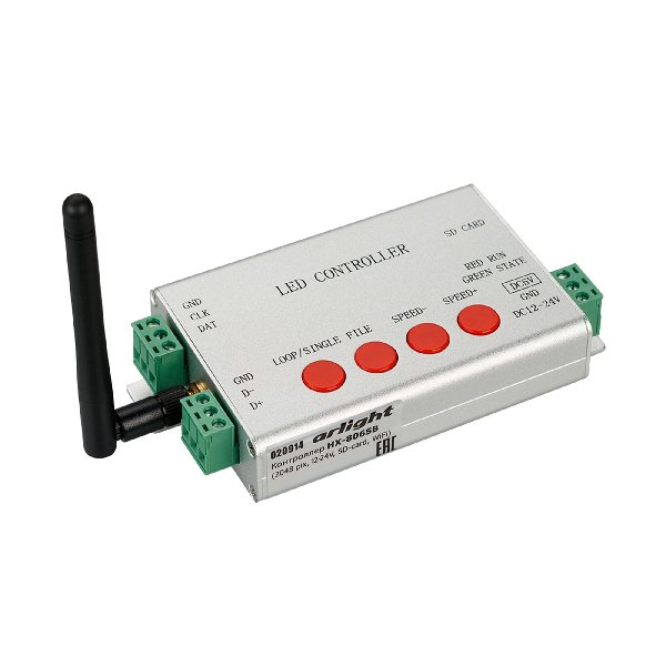 Контроллер HX-806SB (2048 pix, 12-24V, SD-card, WiFi) (Arlight, -)