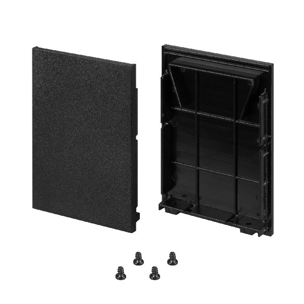 Заглушка LINE-5075-HONEYCOMB BLACK глухая (Arlight, Металл)