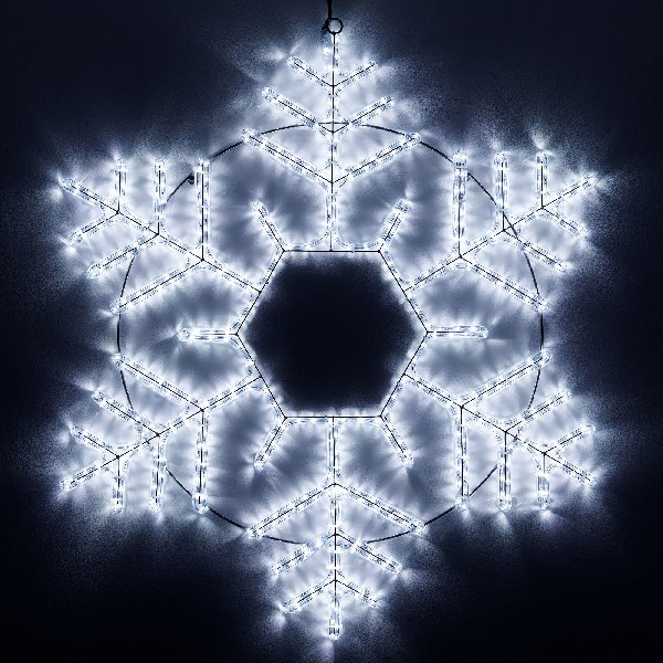 Фигура светодиодная ARD-SNOWFLAKE-M10-1000x900-504LED White (230V, 31W) (Ardecoled, IP65, 1 год)