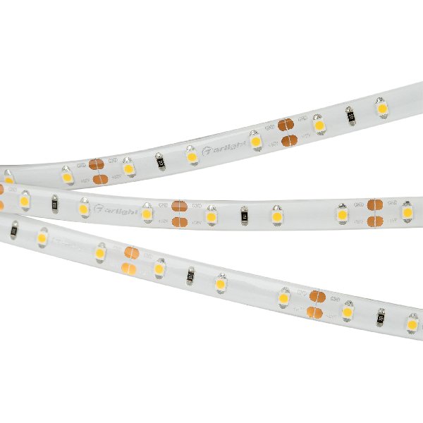 Лента RTW 2-5000SE 12V Cool (3528, 300 LED, LUX) (Arlight, 4.8 Вт/м, IP65)