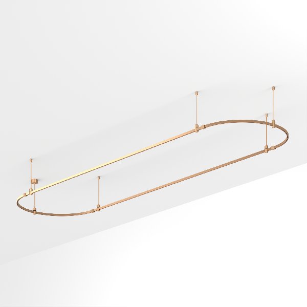 Основание ART-APRIORI-OVAL-ROD-400-4000x1000 (GD) (Arlight, IP20 Металл, 3 года)