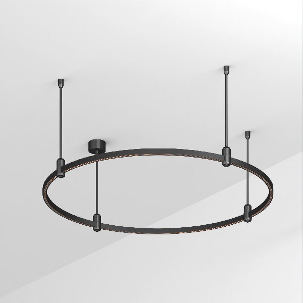 Основание ART-APRIORI-ROUND-ROD-400-R1000 (BK) (Arlight, IP20 Металл, 3 года)