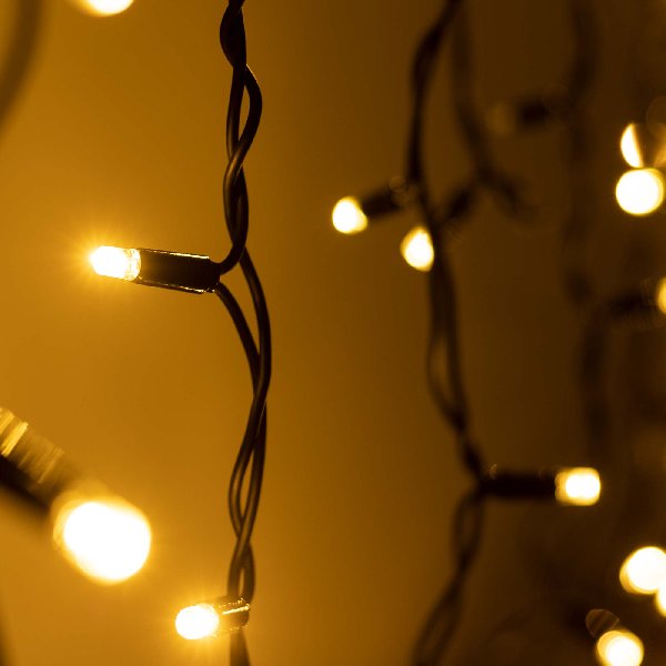 Светодиодная гирлянда ARD-EDGE-PRO-4000x600-BLACK-128LED-FLASH Warm/Warm (230V, 8W) (Ardecoled, IP65