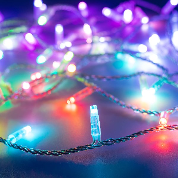 Светодиодная гирлянда ARD-STRING-CLASSIC-10000-CLEAR-100LED-LIVE RGB-DMX (24V, 10W) (Ardecoled, IP65