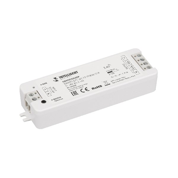 INTELLIGENT ARLIGHT Контроллер SMART-SPI-301-72-RGBW-SUF (5-48V, 8A, 2.4G) (IARL, IP20 Пластик, 5 ле