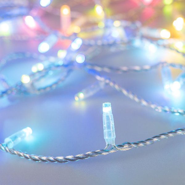 Светодиодная гирлянда ARD-STRING-CLASSIC-10000-CLEAR-100LED-LIVE RGB-DMX (24V, 10W) (Ardecoled, IP65