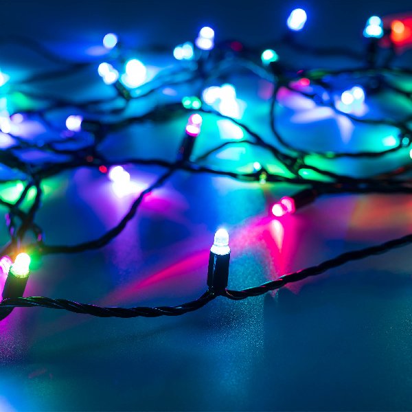 Светодиодная гирлянда ARD-STRING-CLASSIC-9000-BLACK-60LED-LIVE RGB-SPI (12V, 40W) (Ardecoled, IP65, 