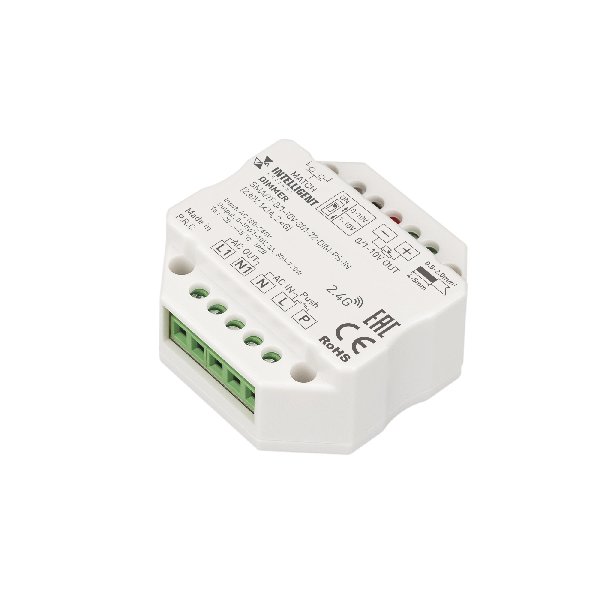 INTELLIGENT ARLIGHT Диммер SMART-0/1-10V-301-72-DIM-PS-IN (230V, 1x3A, 2.4G) (IARL, IP20 Пластик, 5 