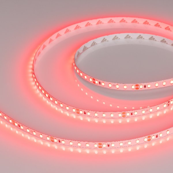 Лента RT-A120-8mm 24V Red (9.6 W/m, IP20, 2835, 5m) (Arlight, 9.6 Вт/м, IP20)