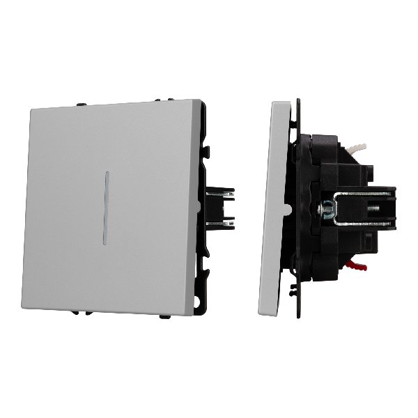 Механизм выключателя одноклавишный проходной LED SWT-NOBE-MKP1-SFPL-L-IS (230V, 10A) (Arlight, -)