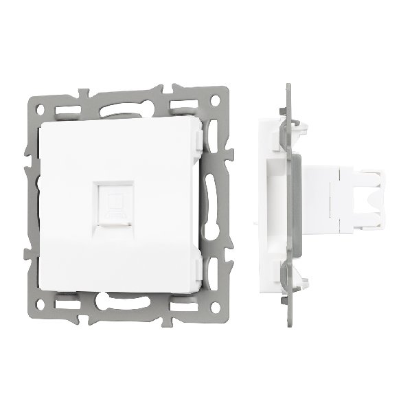 Механизм компьютерной розетки SCT-MPC1-PL-WH (RJ-45, CAT6) (Arlight, -)