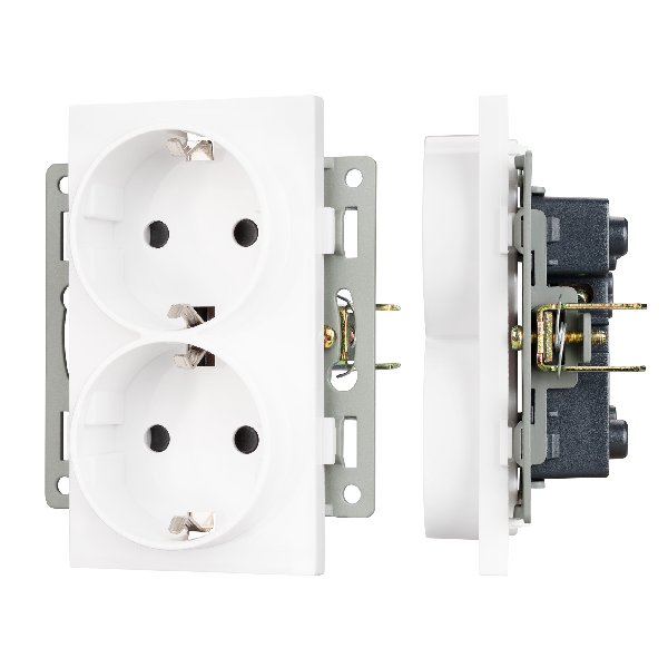 Механизм электрической розетки SCT-MEUD-PL-WH (250V, 16A) (Arlight, -)