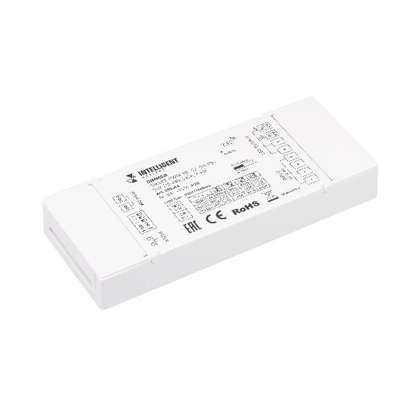 INTELLIGENT ARLIGHT Диммер SMART-PWM-102-72-SH-PS-SUF (12-48V, 2x7A, 2.4G) (IARL, IP20 Пластик, 5 ле