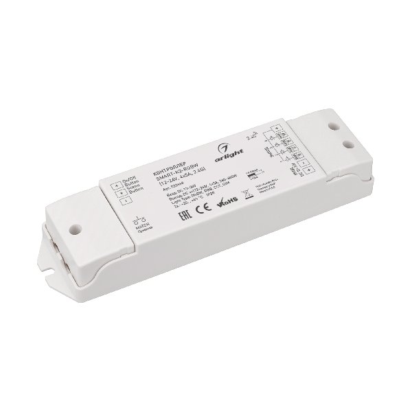 Контроллер SMART-K2-RGBW (12-24V, 4x5A, 2.4G) (Arlight, IP20 Пластик, 5 лет)