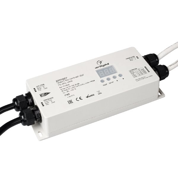 Декодер SMART-K61-DMX-WP-SUF (12-36V, 4x5A) (Arlight, IP67 Пластик, 5 лет)