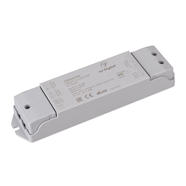 Конвертер SMART-C3-4CH-SUF (12-24V, RF-0/1-10V, 2.4G) (Arlight, IP20 Пластик, 5 лет)