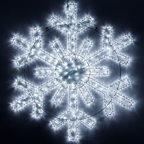 Фигура светодиодная ARD-SNOWFLAKE-M11-1250x1200-604LED White (230V, 36.5W) (Ardecoled, IP65, 1 год)