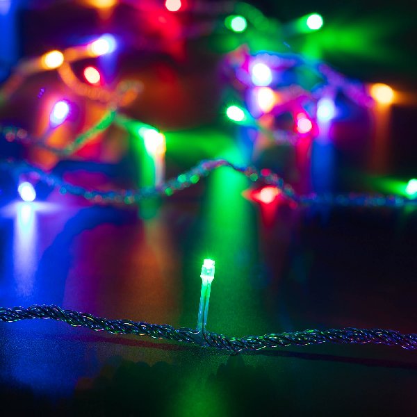 Светодиодная гирлянда ARD-STRING-HOME-5000-CLEAR-50LED-LIVE RGB (230V, 3.5W) (Ardecoled, IP20, 1 год