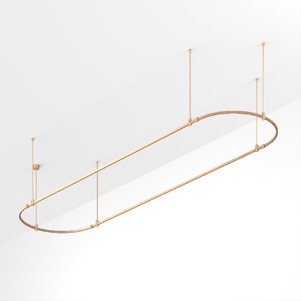 Основание ART-APRIORI-OVAL-ROD-800-4000x1000 (GD) (Arlight, IP20 Металл, 3 года)