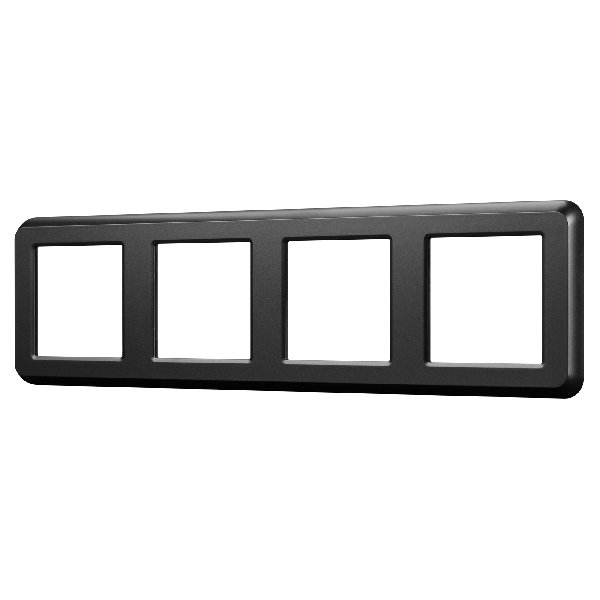 Рамка пластиковая FRM-VERSA-PL-4-BK (Arlight, -)