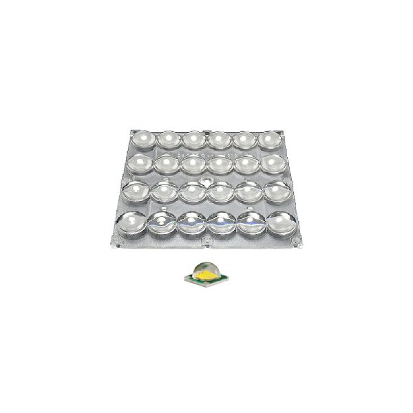 Блок линз 24B70-M120х120 (70°, 24x LED) (Turlens, -)