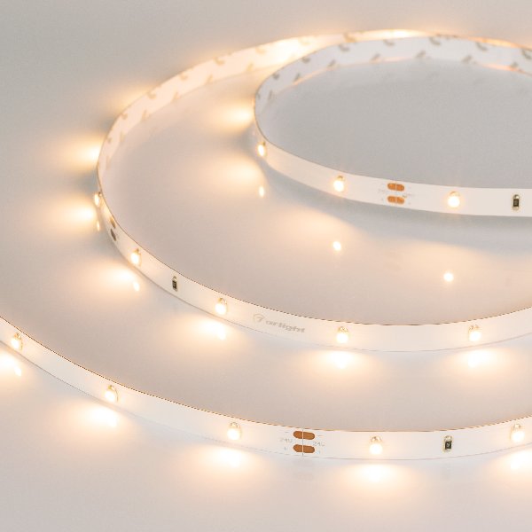Лента RT 2-5000 24V Warm3000 0.5x (3528, 150 LED, LUX) (Arlight, 2.9 Вт/м, IP20)