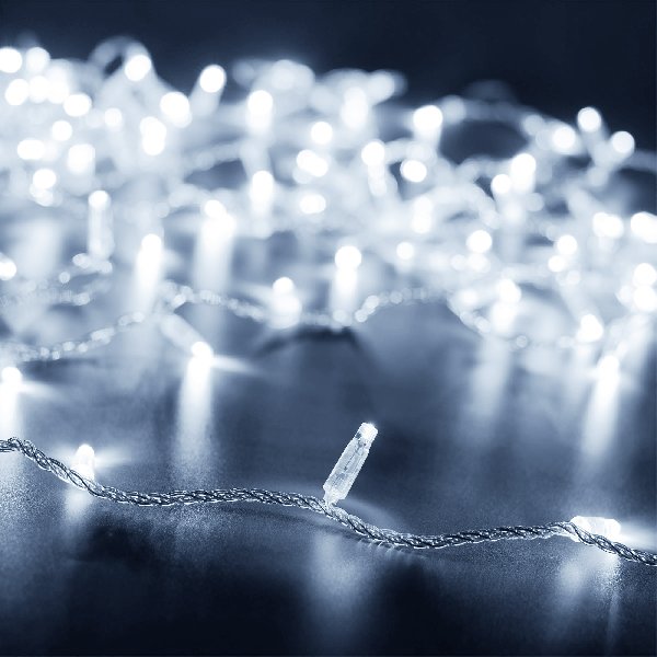 Светодиодная гирлянда ARD-STRING-CLASSIC-10000-CLEAR-100LED-STD WHITE (230V, 7W) (Ardecoled, IP65, 1