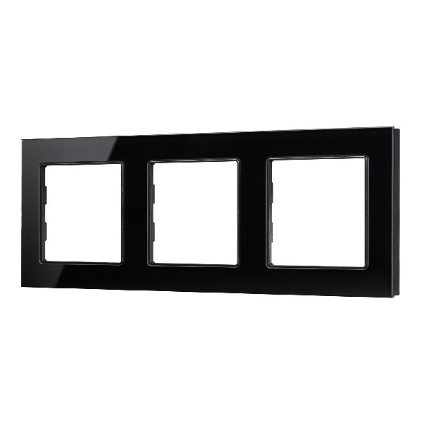 Рамка стеклянная FRM-GLARE-GS-3-BK (Arlight, -)