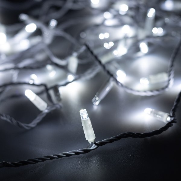 Светодиодная гирлянда ARD-STRING-CLASSIC-1000-WHITE-100LED-PULSE White (230V, 7W) (Ardecoled, IP65, 
