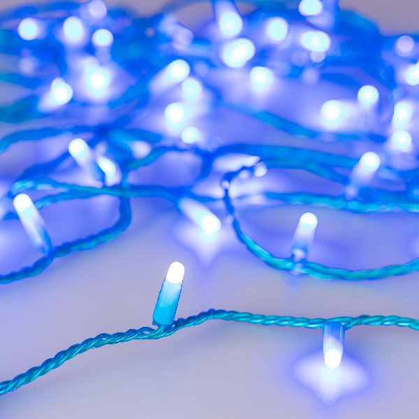 Светодиодная гирлянда ARD-STRING-CLASSIC-10000-BLUE-100LED-MILK-FLASH Blue (230V, 7W) (Ardecoled, IP