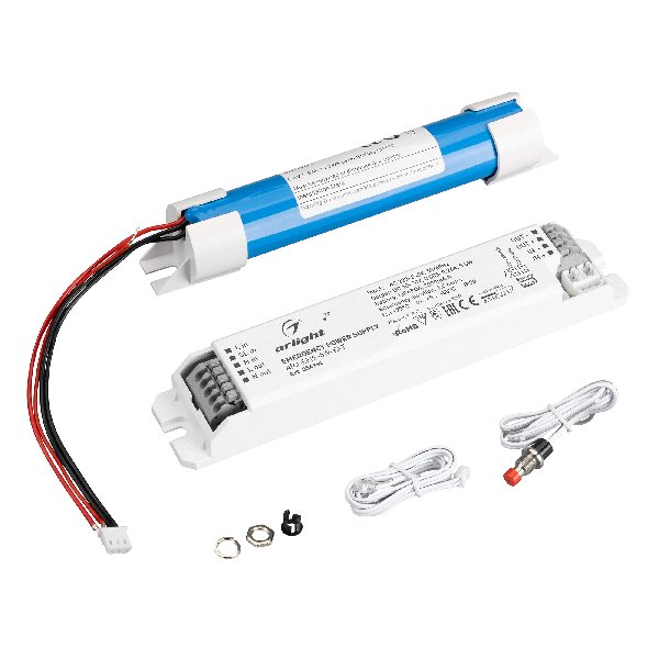 Блок аварийного питания ARJ-EMG-5W-EXT (10-90V, 1.5H, LiFePO4) (Arlight, IP20 Пластик, 3 года)