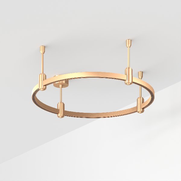 Основание ART-APRIORI-ROUND-ROD-200-R600 (GD) (Arlight, IP20 Металл, 3 года)