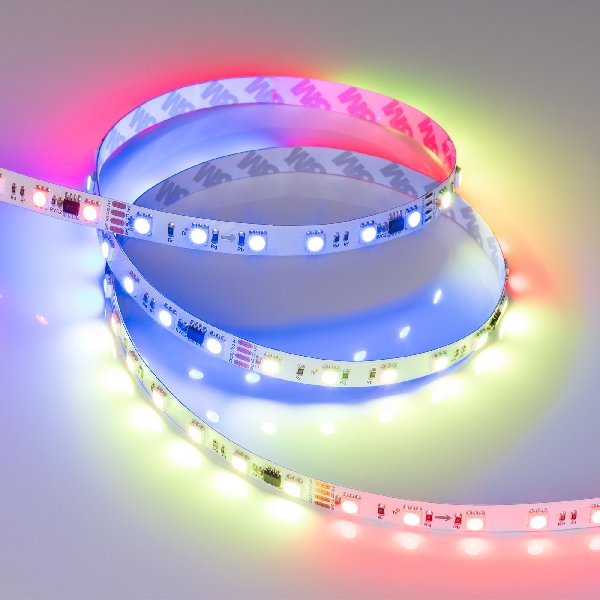 Лента DMX-B60-10mm 24V RGB-PX6 (15 W/m, IP20, 5060, 5m) (Arlight, -)