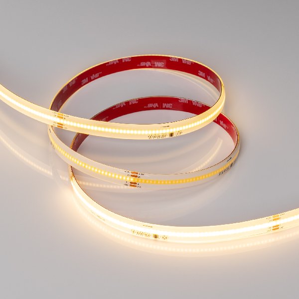 Лента герметичная SPI-COB-SE-X378-12mm 24V Warm2700-PX63-BPT (7 W/m, IP65, 5m) (Arlight, бегущий ого