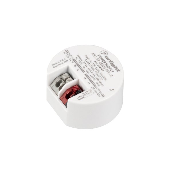 Блок питания ARJ-SP-40300-PFC-R (12W, 24-40V, 300mA) (Arlight, IP20 Пластик, 5 лет)
