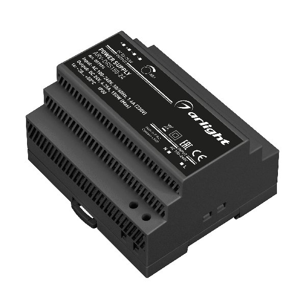 Блок питания ARV-DRS-150-24 (24V, 6.25A, 150W) (Arlight, IP20 DIN-рейка 5 лет)
