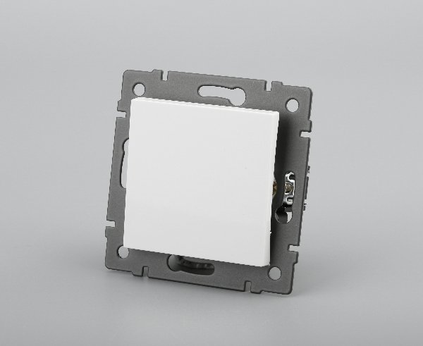 Механизм выключателя одноклавишный проходной SWT-MKP1-PL-WH-V (250V, 10A) (Arlight, -)