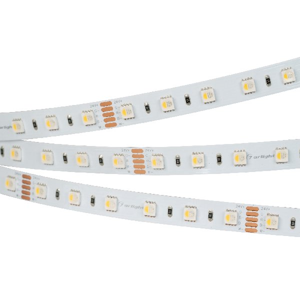 Лента RT 2-5000 24V RGBW-One Day 2x (5060, 300 LED, LUX) (Arlight, 19.2 Вт/м, IP20)