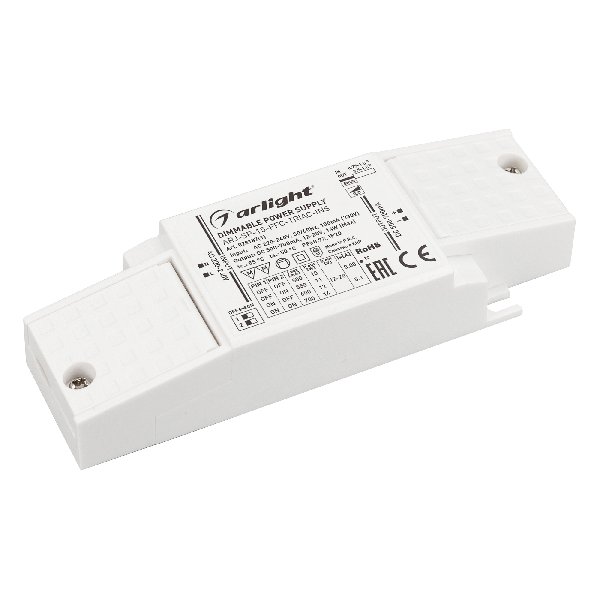 Блок питания ARJ-SP-15-PFC-TRIAC-INS (14W, 12-20V, 0.5-0.7A) (Arlight, IP20 Пластик, 5 лет)