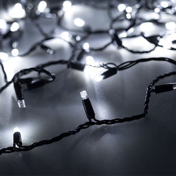 Светодиодная гирлянда ARD-STRING-CLASSIC-1000-BLACK-100LED-PULSE White (230V, 7W) (Ardecoled, IP65, 