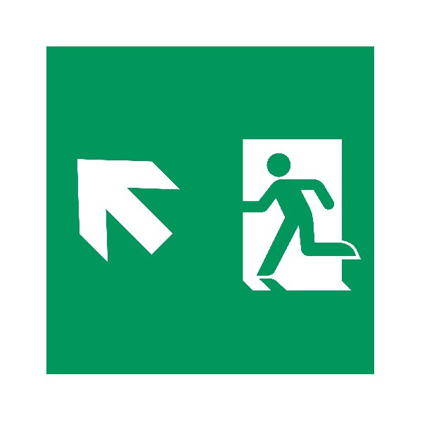 Пиктограмма EMGP-MARK-MA-LUP (Человек, Вверх-Влево) (Arlight, Пластик)