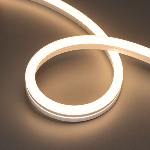 Лента герметичная MOONLIGHT-SIDE-A140-12x24mm 24V Warm3000 (9.6 W/m, IP68, 5m, wire x2) (Arlight, Вы