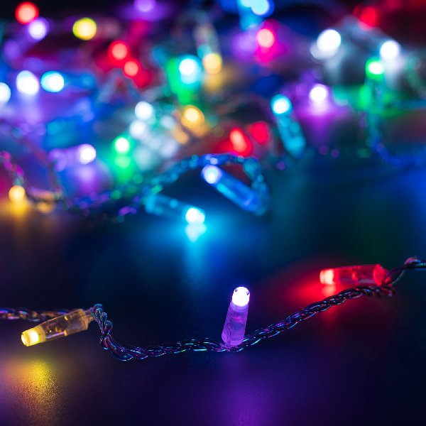 Светодиодная гирлянда ARD-STRING-CLASSIC-10000-CLEAR-100LED-SYNC RGB (230V, 6.5W) (Ardecoled, IP65, 