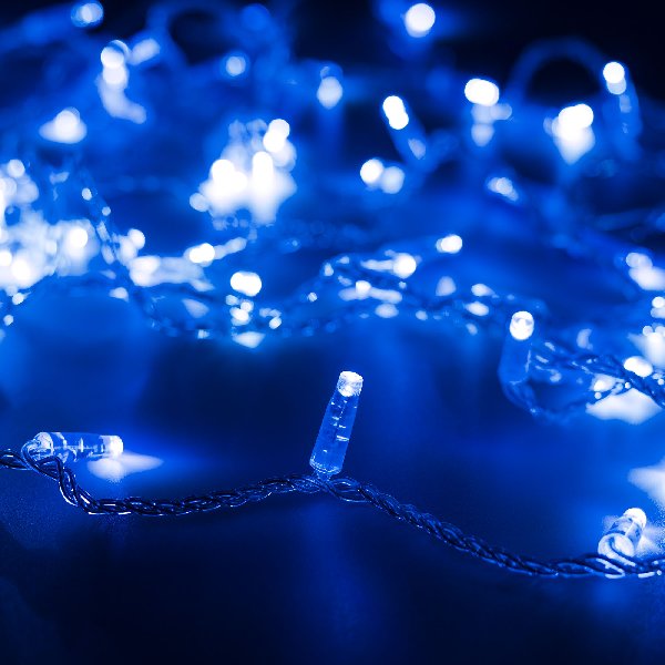 Светодиодная гирлянда ARD-STRING-CLASSIC-10000-CLEAR-100LED-STD BLUE (230V, 7W) (Ardecoled, IP65, 1 
