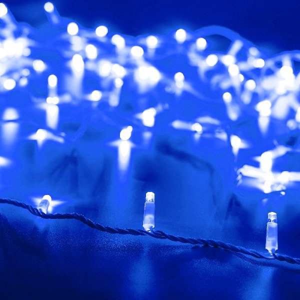 Светодиодная гирлянда ARD-STRING-CLASSIC-10000-WHITE-100LED-STD BLUE (230V, 7W) (Ardecoled, IP65, 1 
