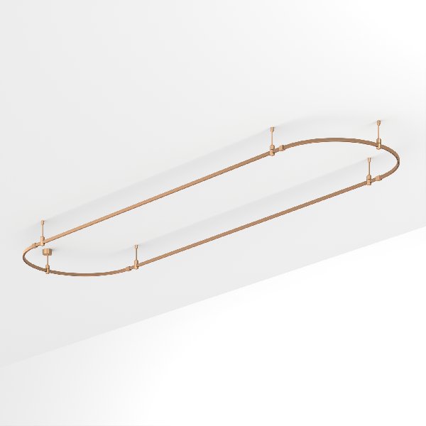 Основание ART-APRIORI-OVAL-ROD-200-4000x1000 (GD) (Arlight, IP20 Металл, 3 года)